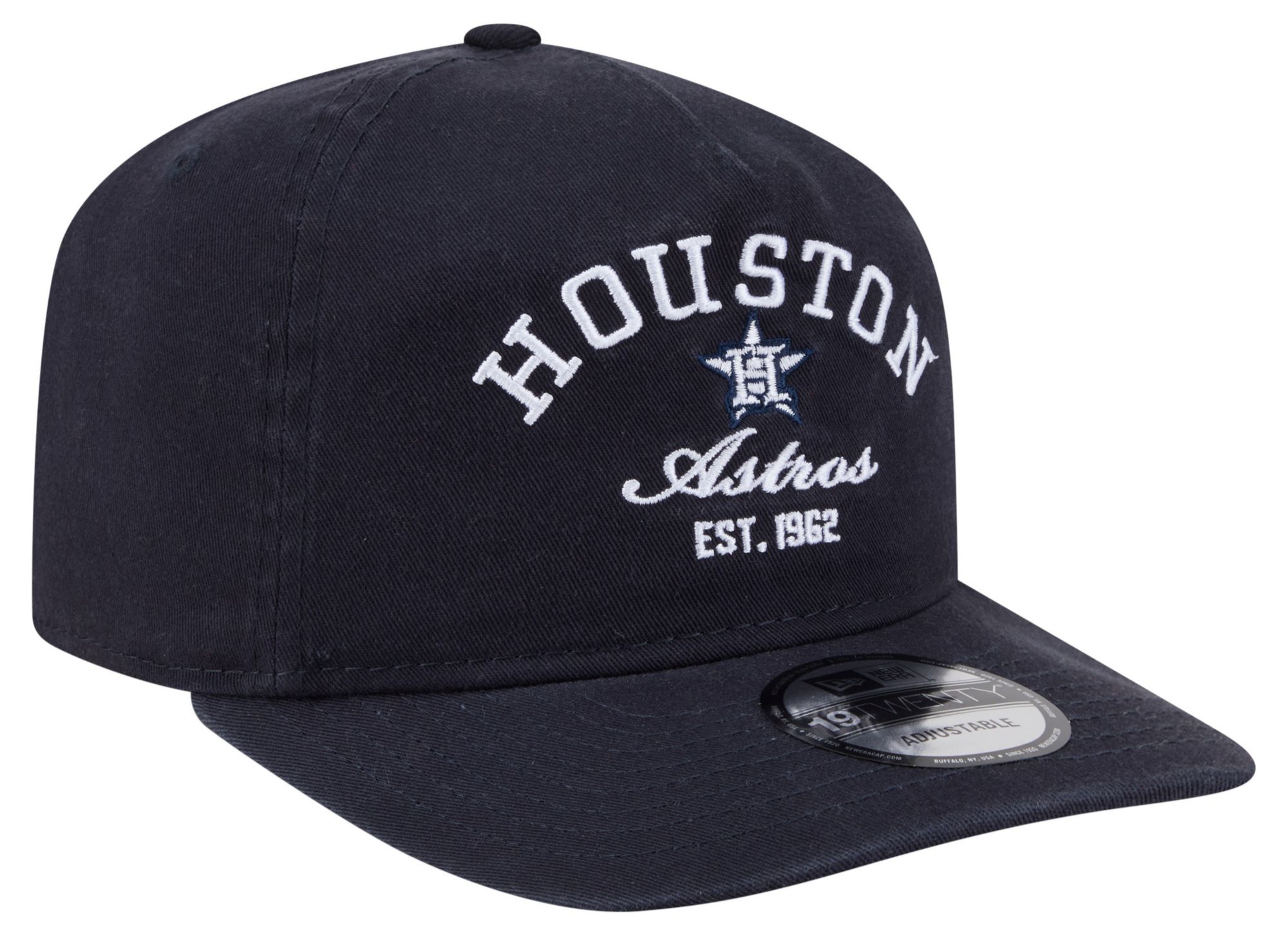 New Era Adult Houston Astros Navy 19Twenty Stacked Adjustable Hat product image