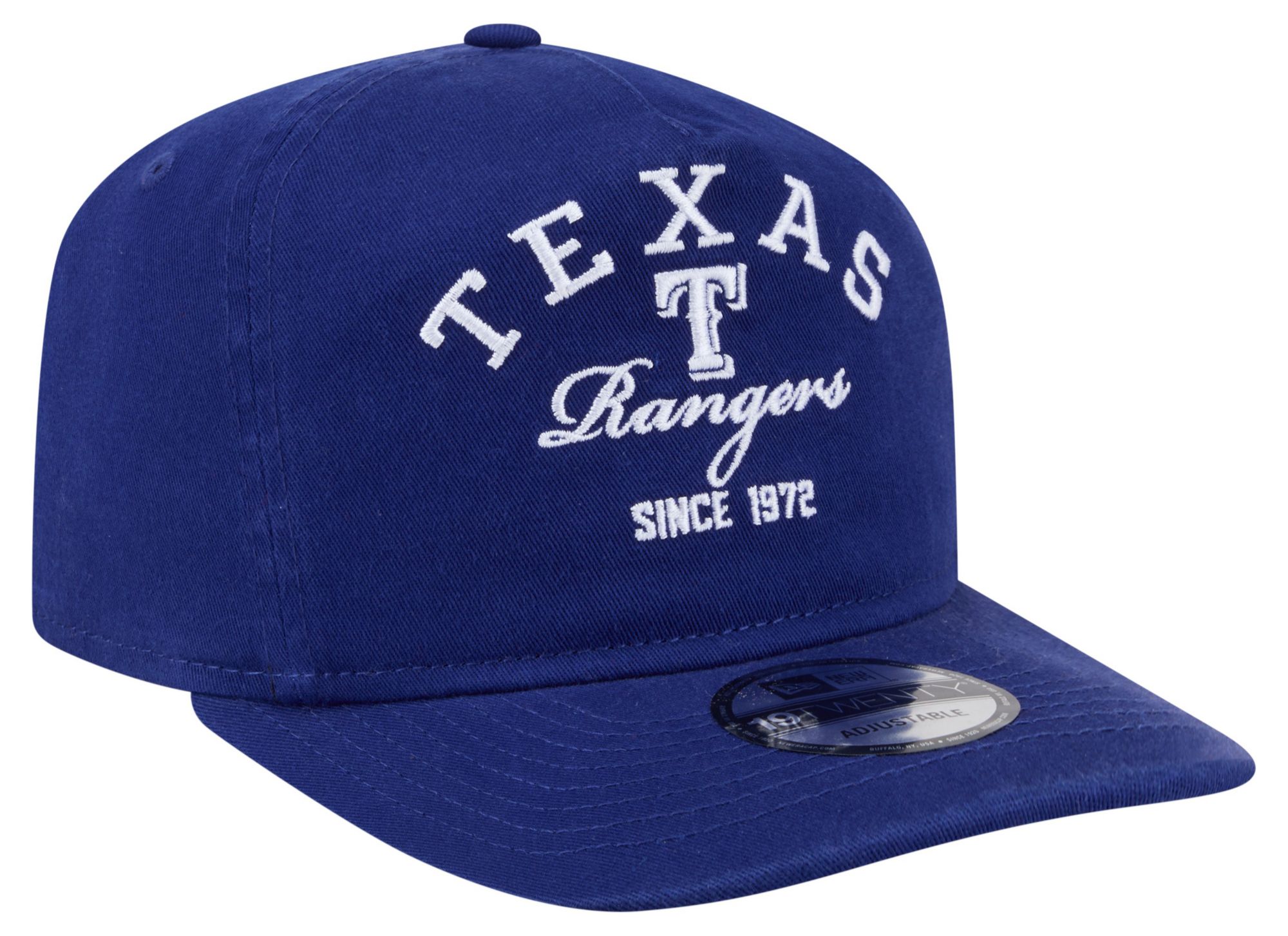 New Era Adult Texas Rangers Blue 19Twenty Stacked Adjustable Hat product image