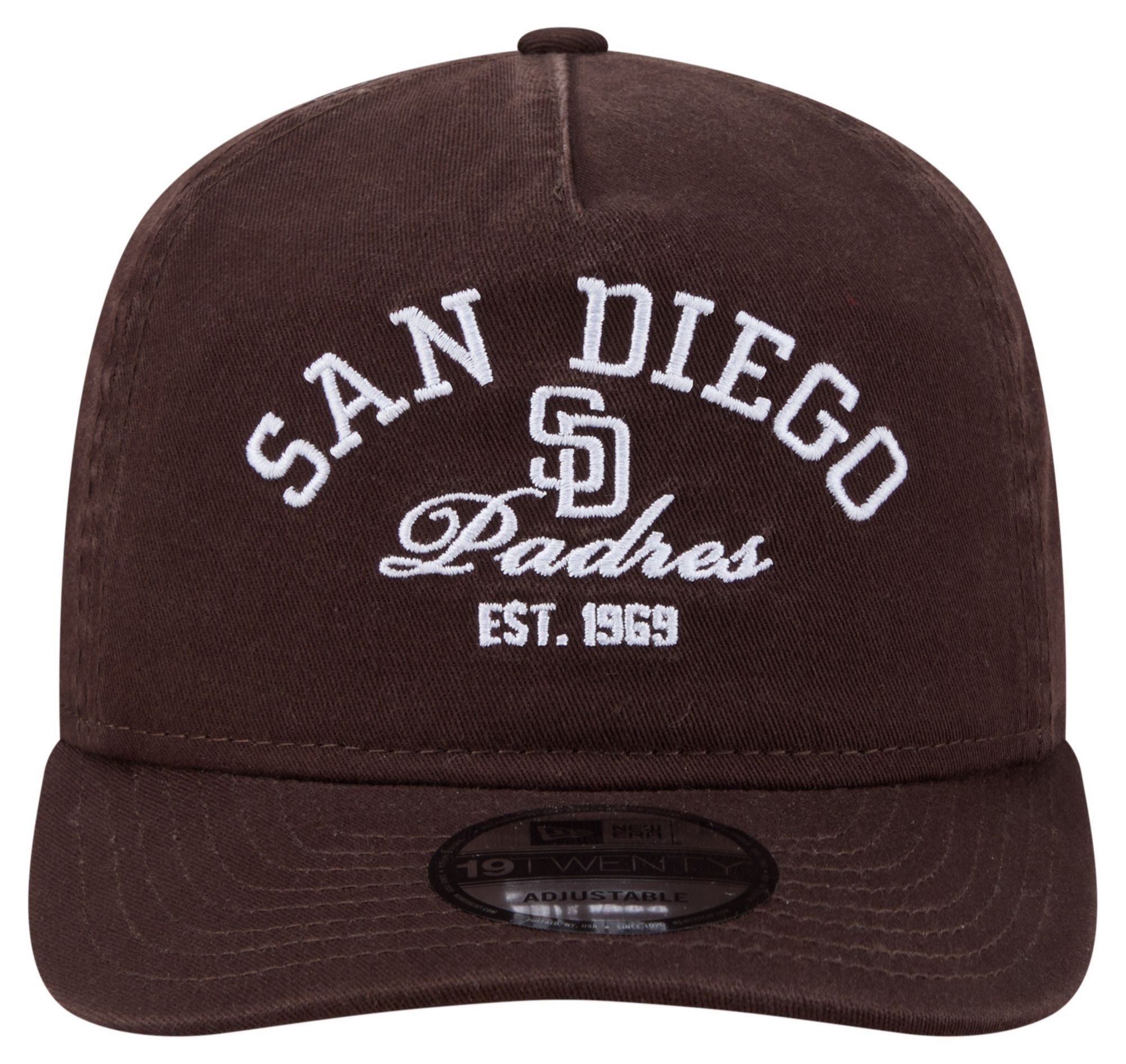 New Era Adult San Diego Padres Brown 19Twenty Stacked Adjustable Hat product image