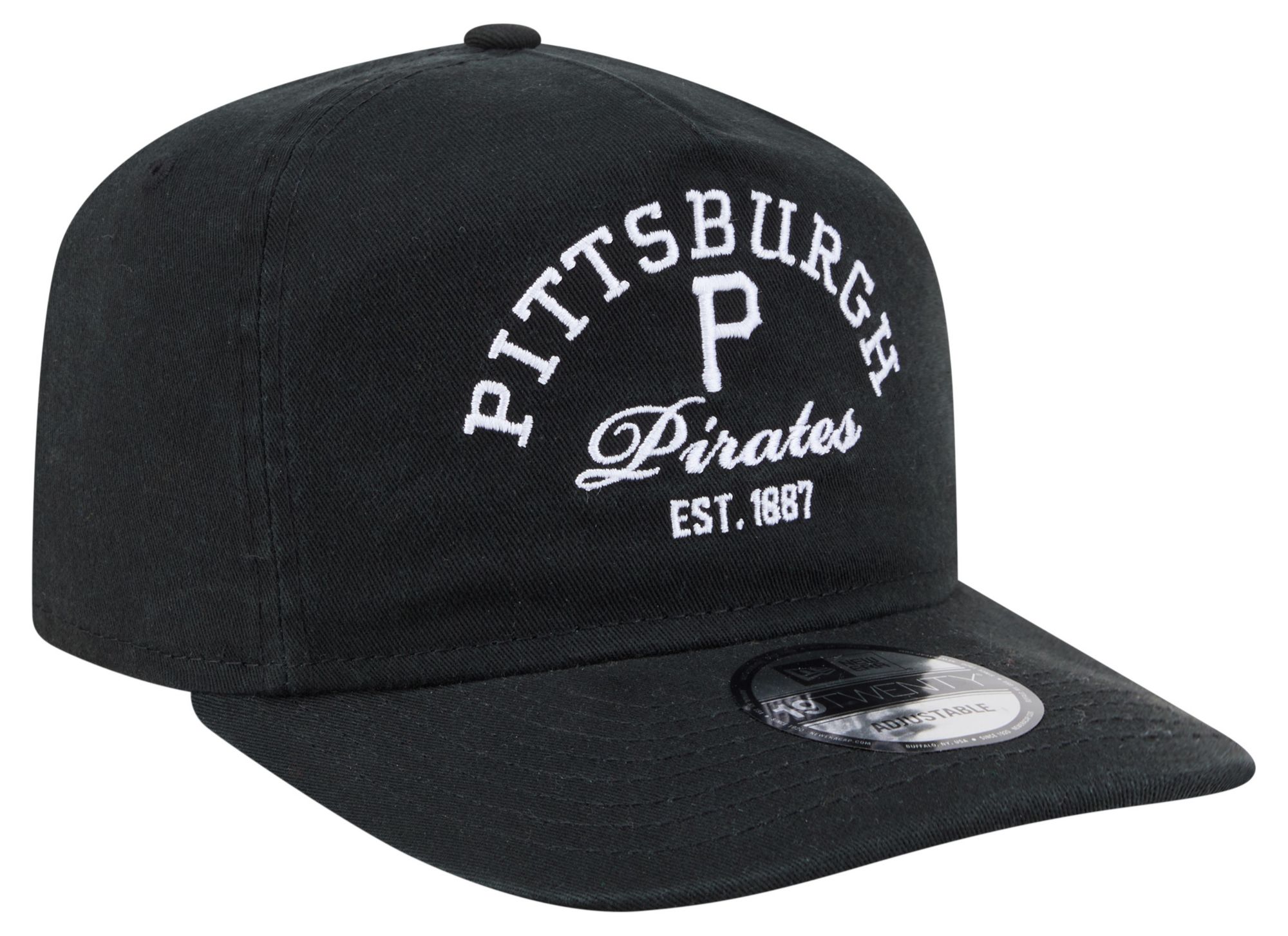 New Era Adult Pittsburgh Pirates Black 19Twenty Stacked Adjustable Hat product image