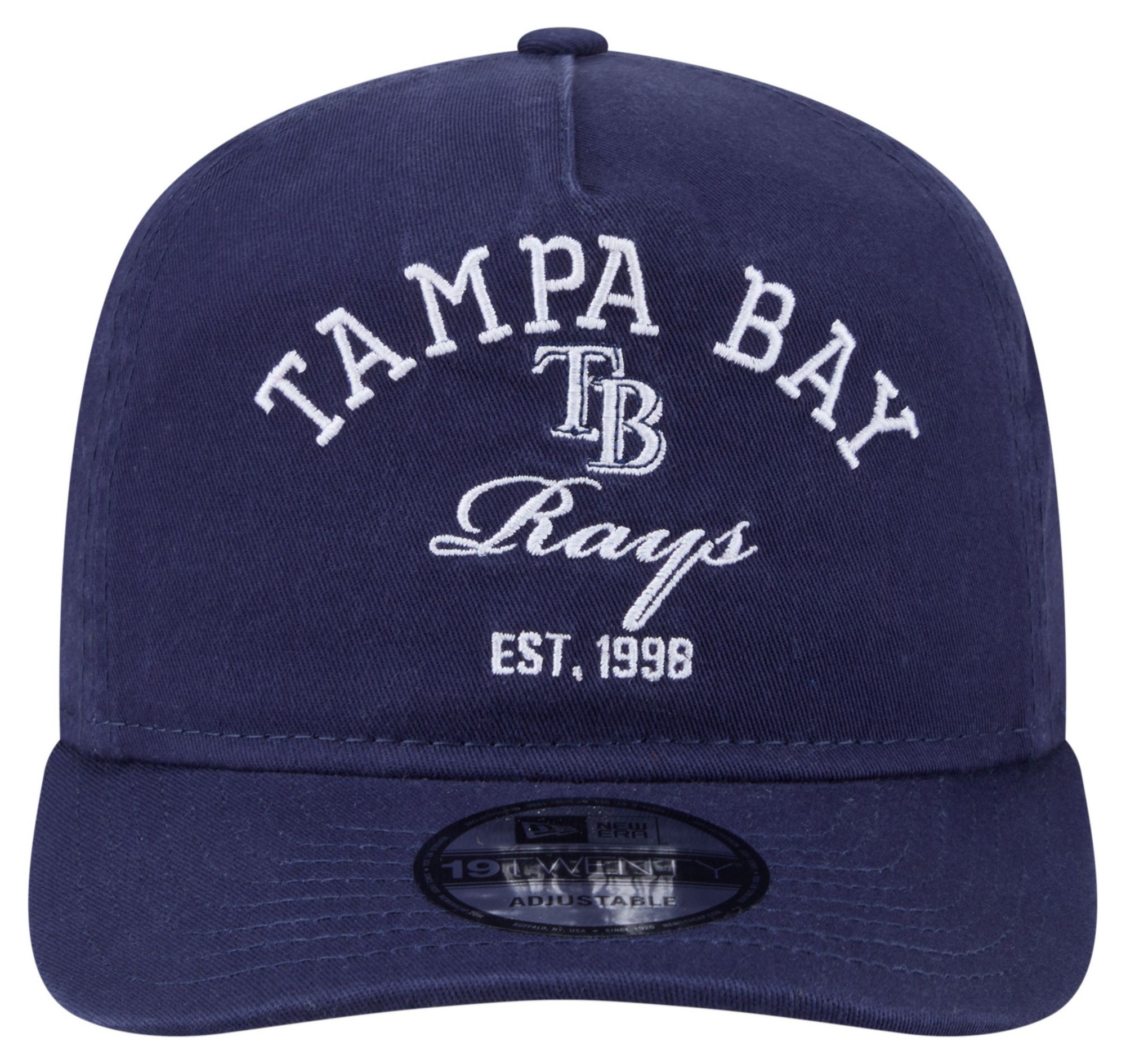New Era Adult Tampa Bay Rays Navy 19Twenty Stacked Adjustable Hat product image