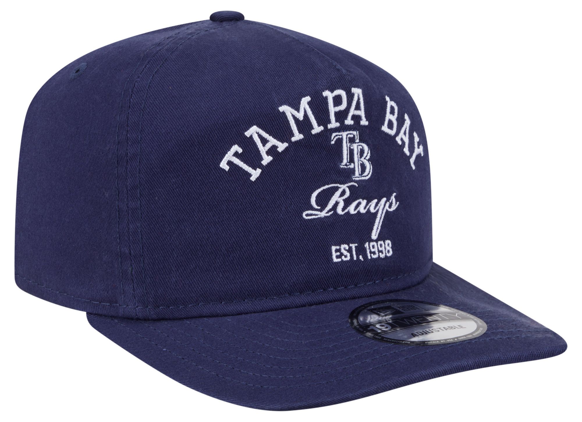 New Era Adult Tampa Bay Rays Navy 19Twenty Stacked Adjustable Hat product image