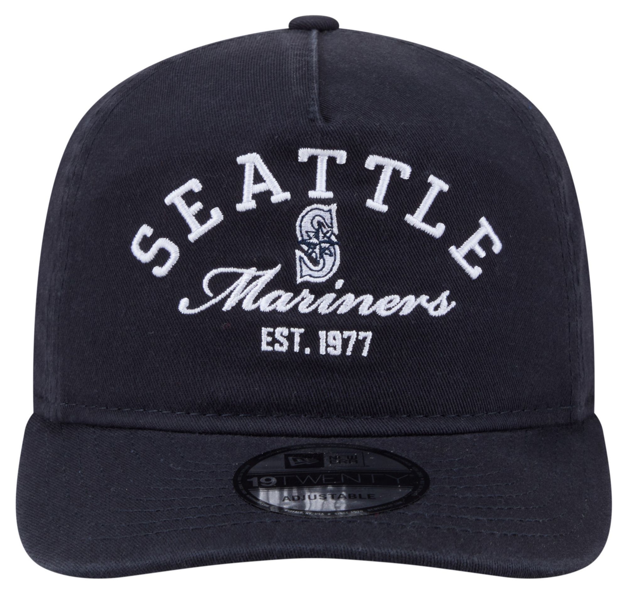 New Era Adult Seattle Mariners Navy 19Twenty Stacked Adjustable Hat product image