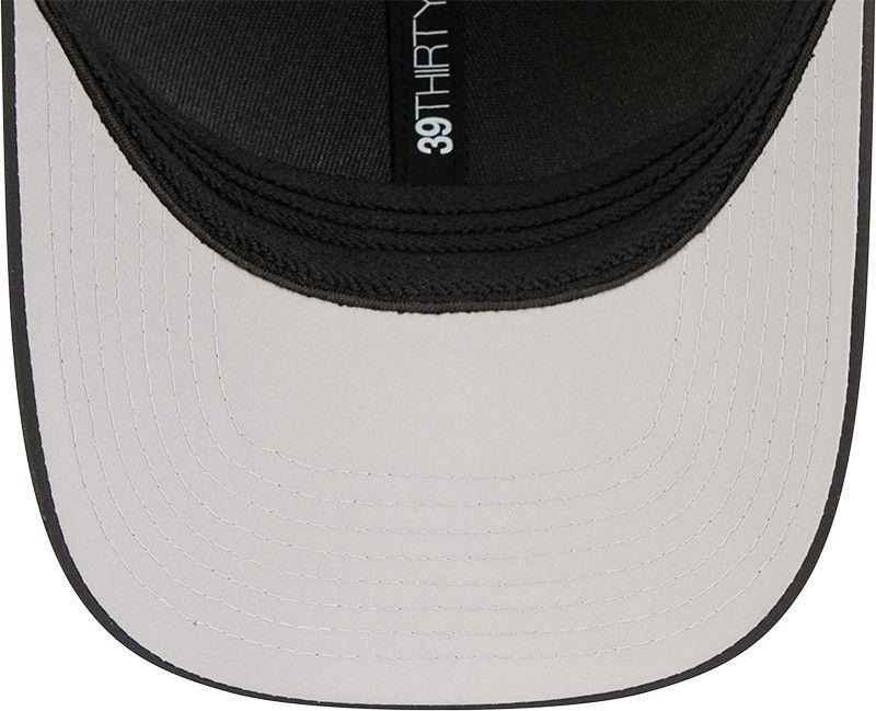 New Era Adult Atlanta Braves Black Metallic 39Thirty Stretch Fit Hat product image