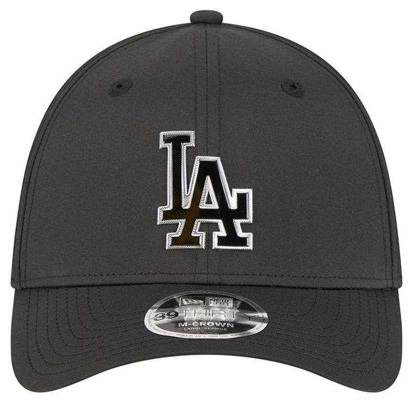 New Era Adult Los Angeles Dodgers Black Metallic 39Thirty Stretch Fit Hat product image