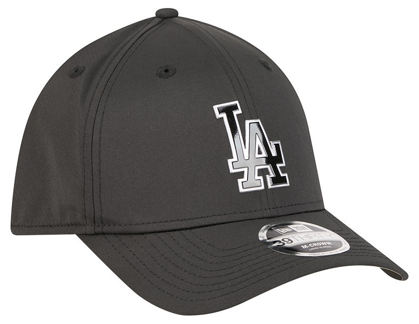 New Era Adult Los Angeles Dodgers Black Metallic 39Thirty Stretch Fit Hat product image