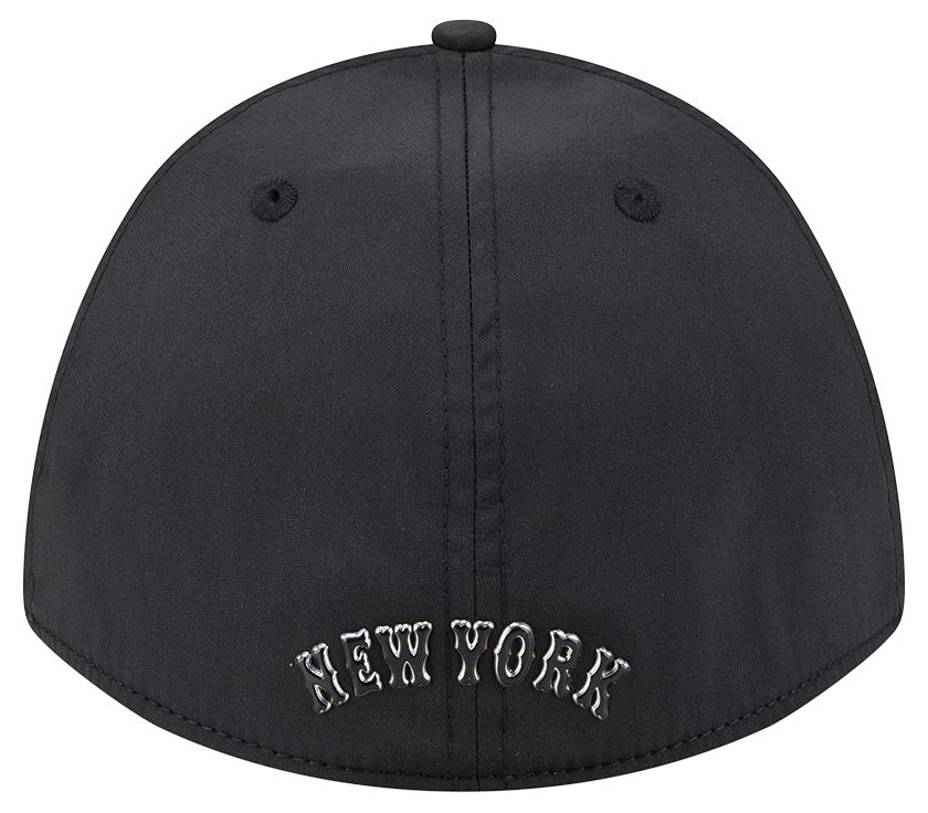 New Era Adult New York Mets Black Metallic 39Thirty Stretch Fit Hat product image
