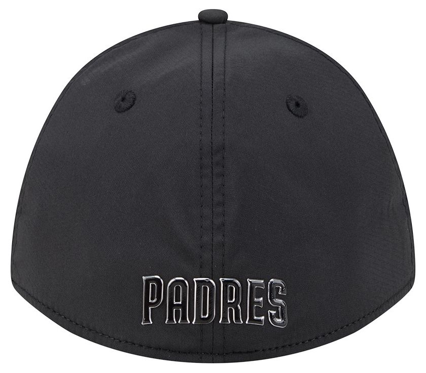 New Era Adult San Diego Padres Black Metallic 39Thirty Stretch Fit Hat product image
