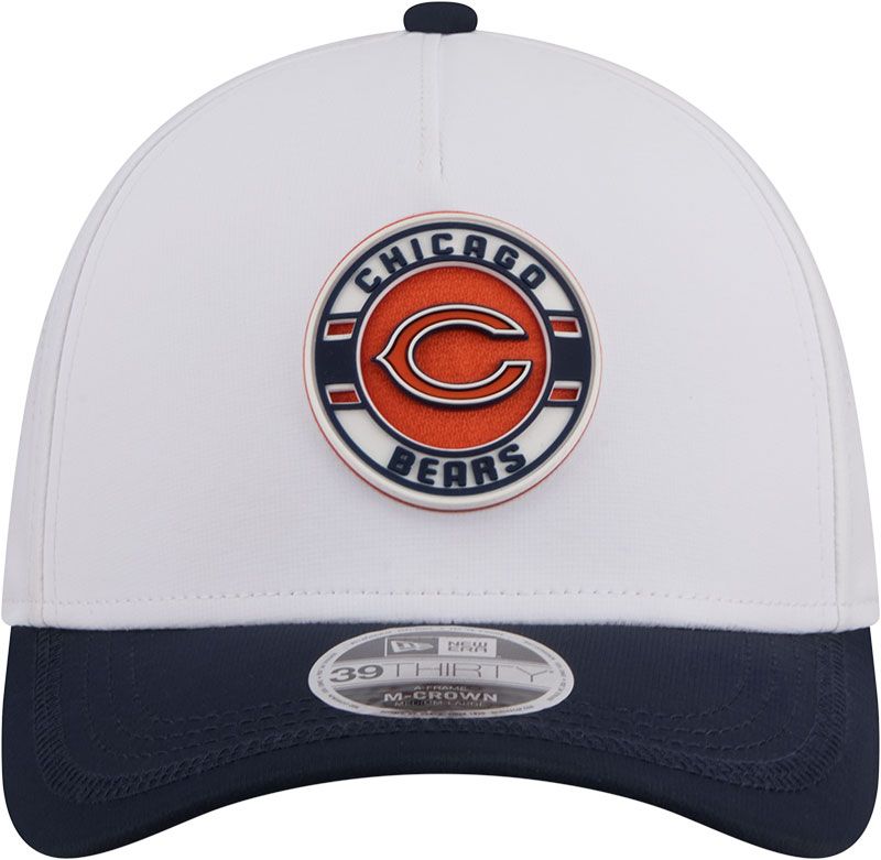 New Era Adult Chicago Bears White A-Frame Patch 39Thirty Stretch Fit Hat product image