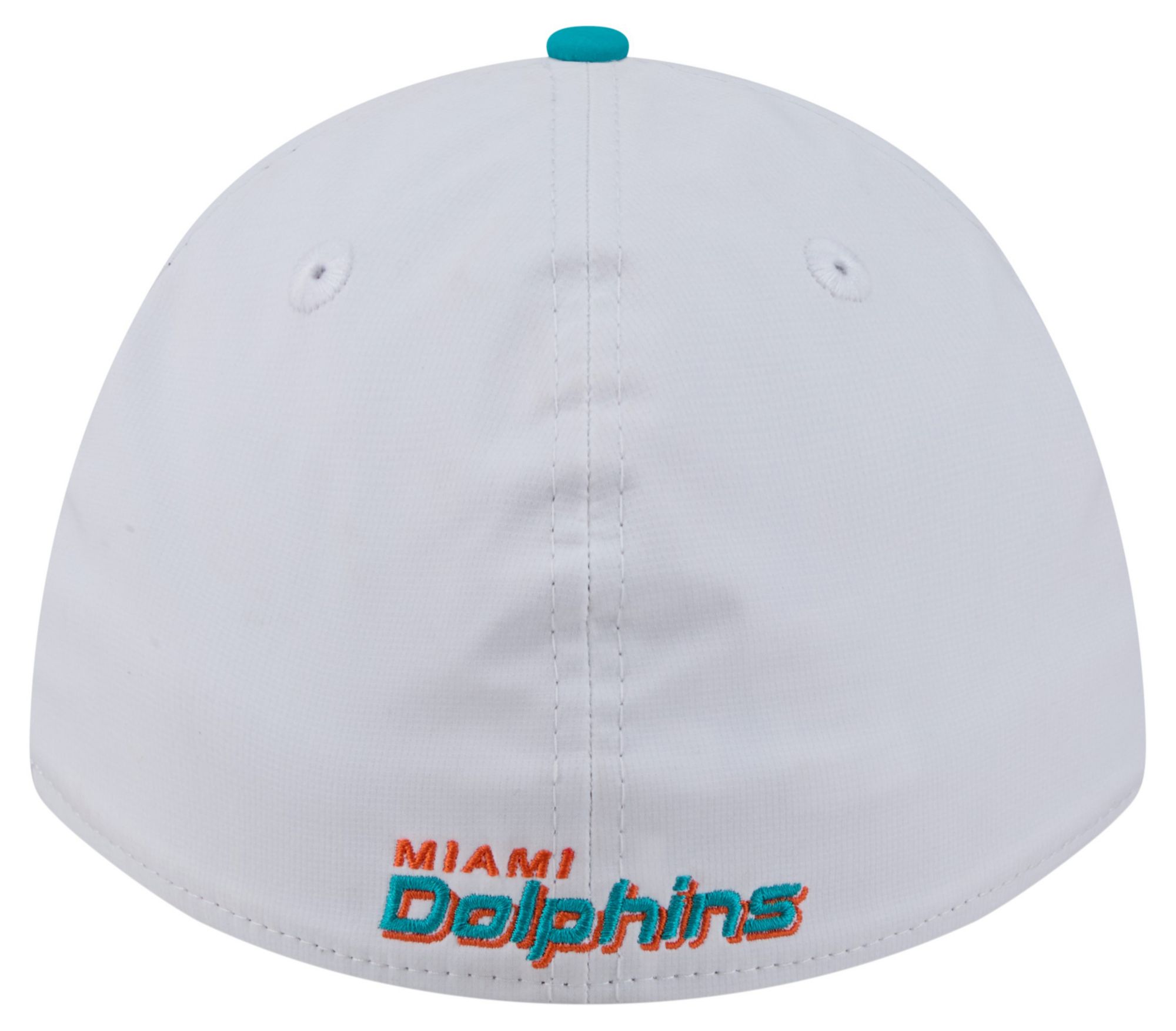 New Era Adult Miami Dolphins White A-Frame Patch 39Thirty Stretch Fit Hat product image