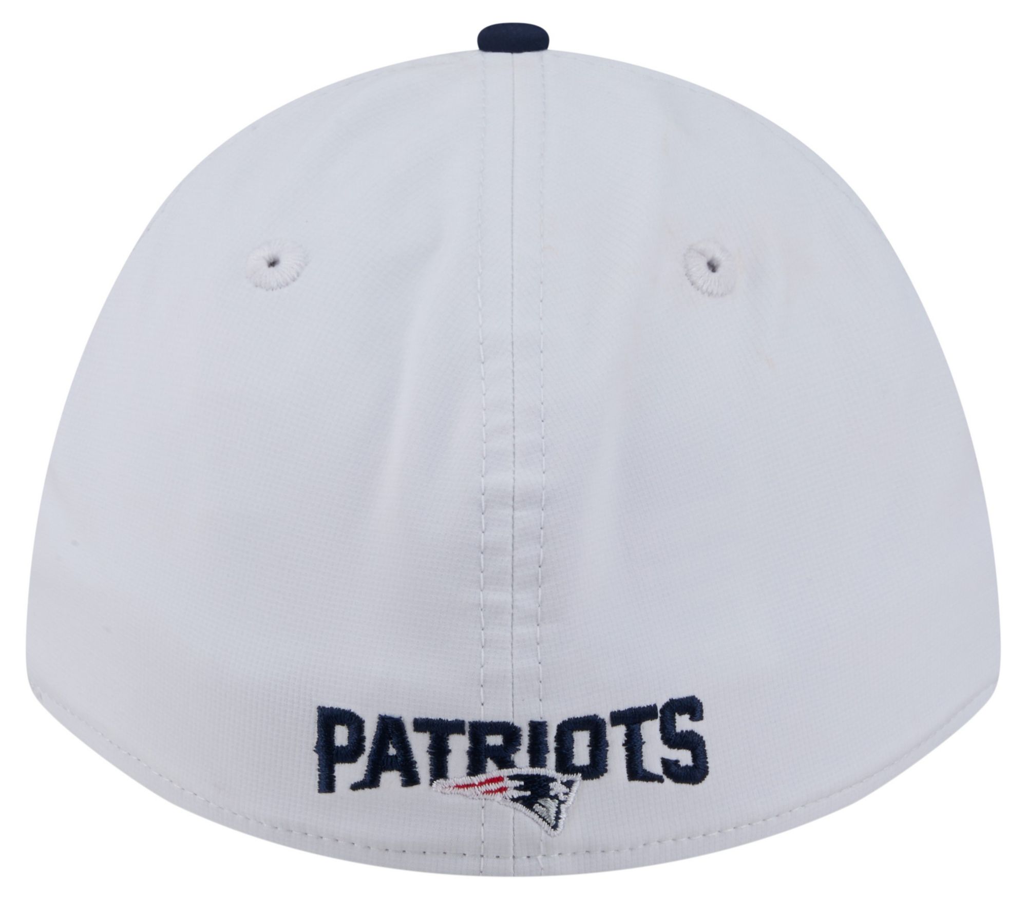 New Era Adult New England Patriots White A-Frame Patch 39Thirty Stretch Fit Hat product image