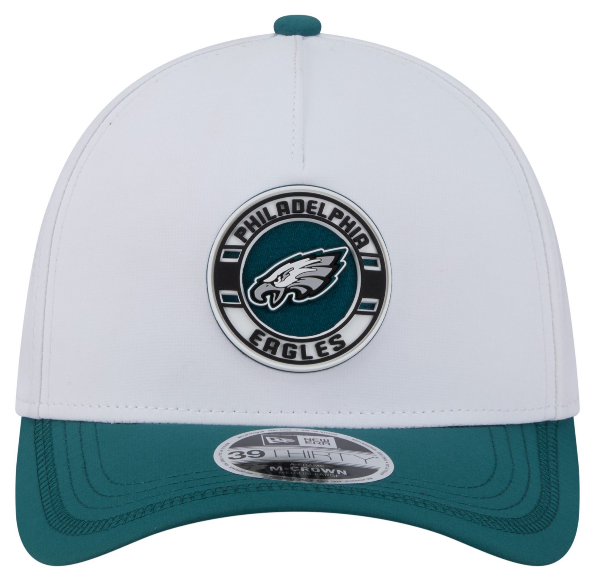 New Era Adult Philadelphia Eagles White A-Frame Patch 39Thirty Stretch Fit Hat product image