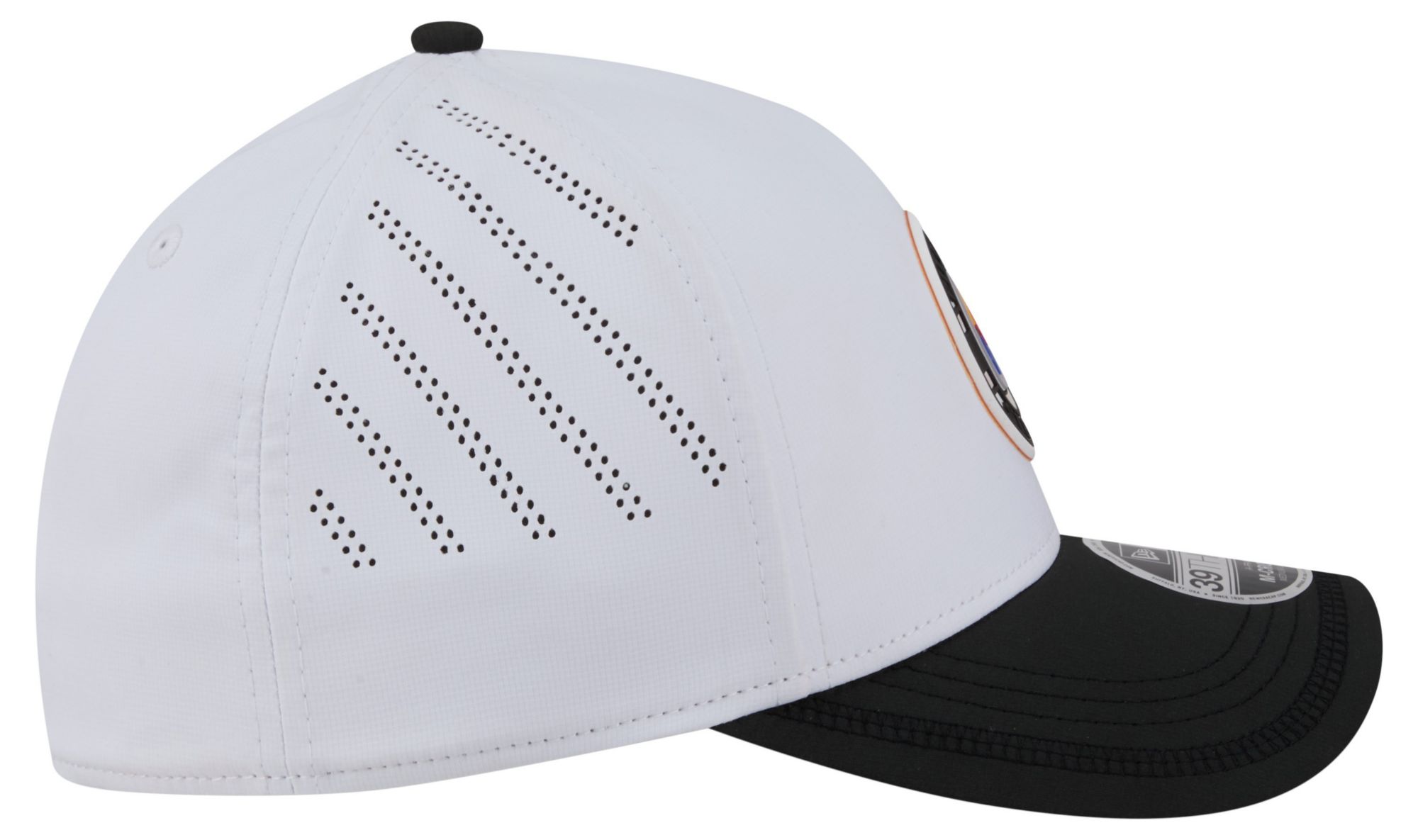 New Era Adult Pittsburgh Steelers White Patch 39Thirty Stretch Fit Hat product image