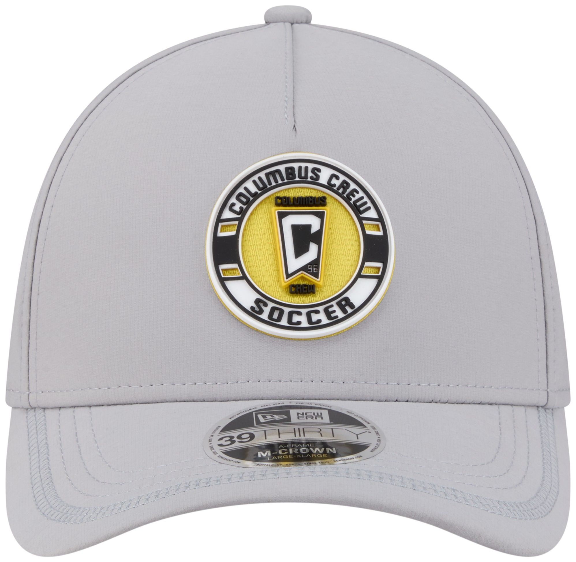 New Era Adult Columbus Crew Gray 39Thirty AF Patch Flexfit Hat product image