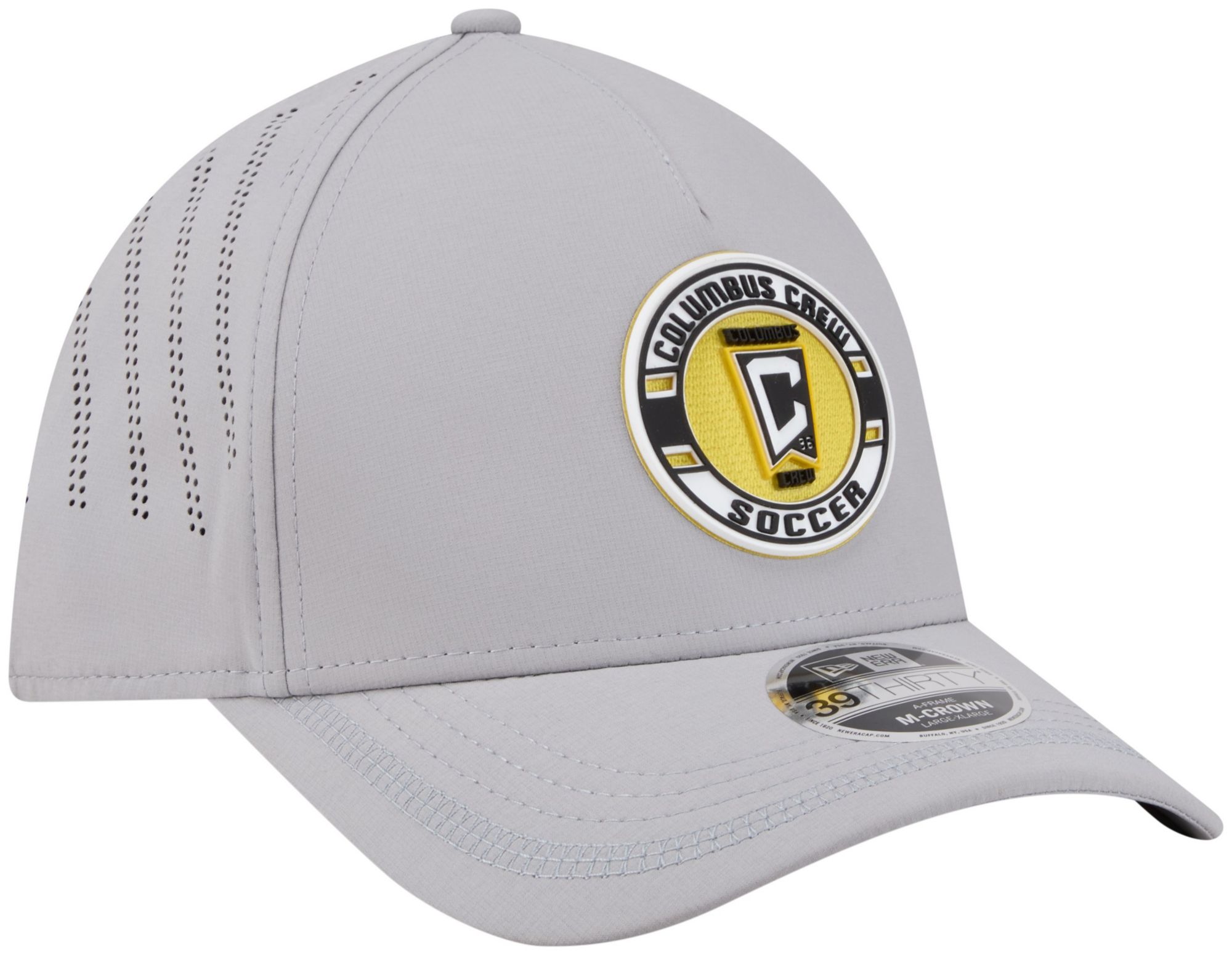 New Era Adult Columbus Crew Gray 39Thirty AF Patch Flexfit Hat product image