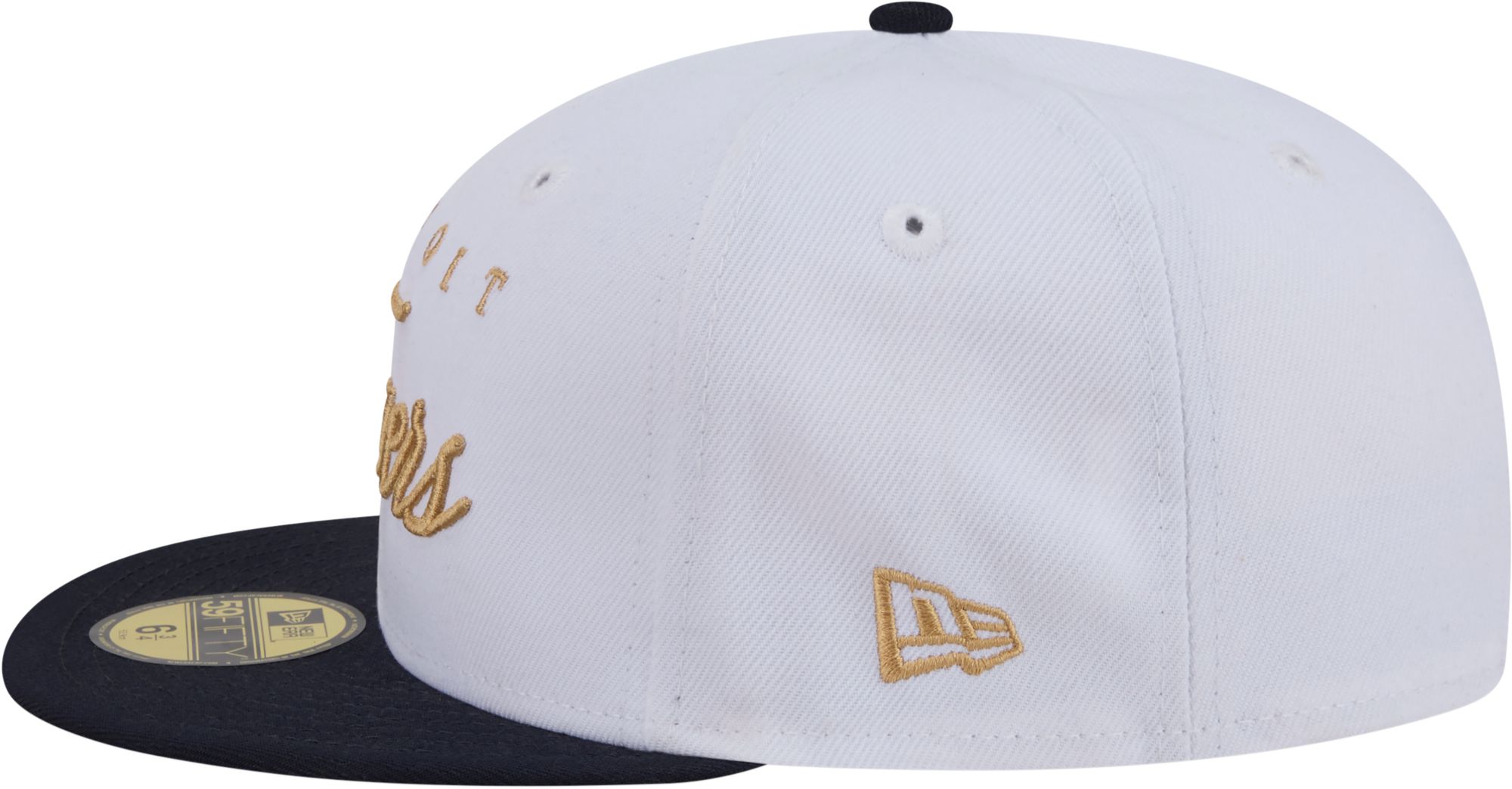 New Era Adult Detroit Tigers White 59Fifty Scripted Fitted Hat product image