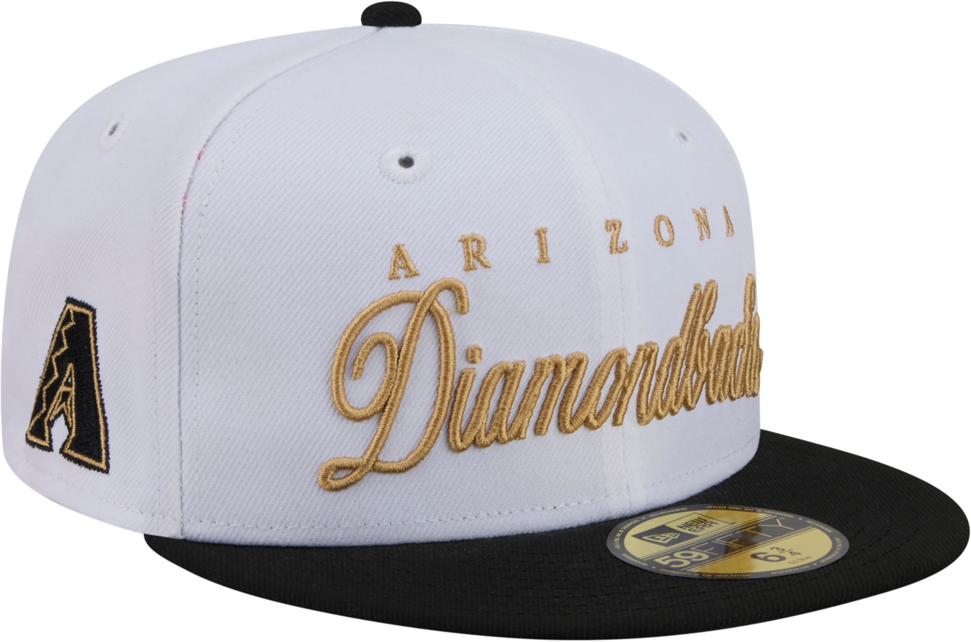 New Era Adult Arizona Diamondbacks White 59Fifty Scripted Fitted Hat product image