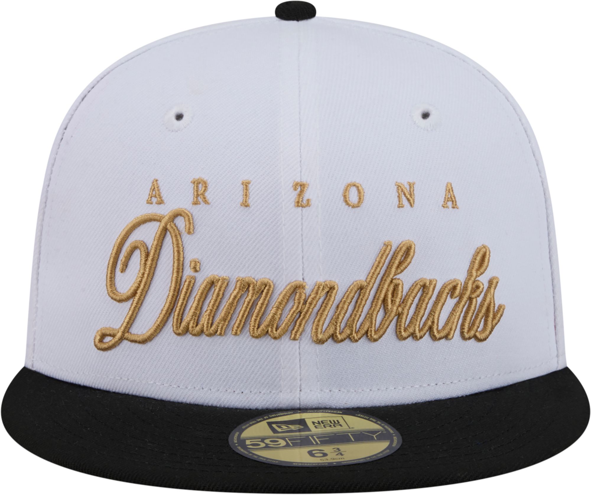 New Era Adult Arizona Diamondbacks White 59Fifty Scripted Fitted Hat product image