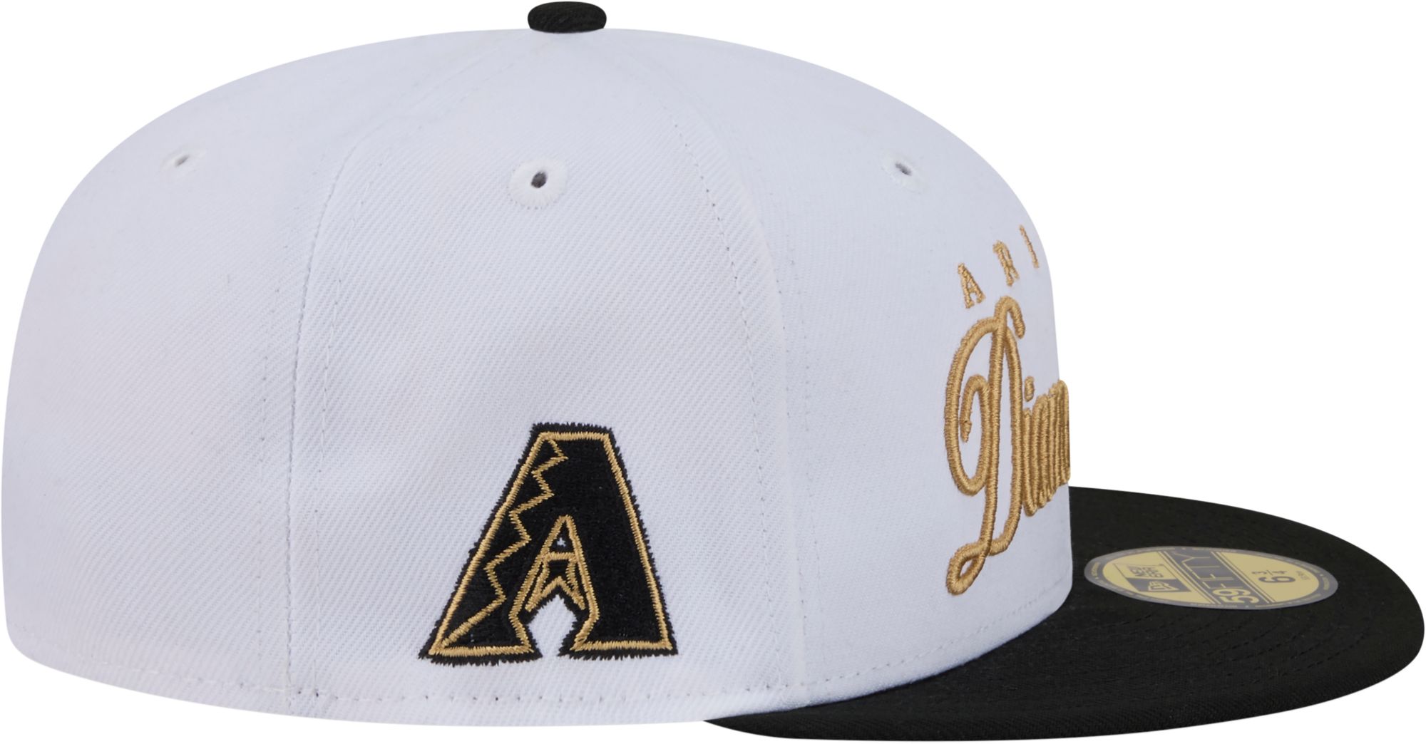 New Era Adult Arizona Diamondbacks White 59Fifty Scripted Fitted Hat product image