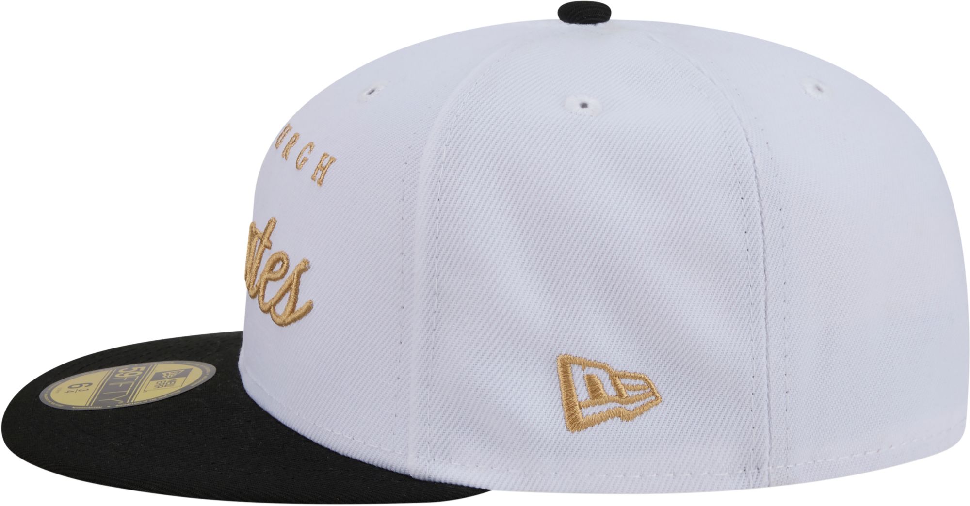 New Era Adult Pittsburgh Pirates White 59Fifty Scripted Fitted Hat product image