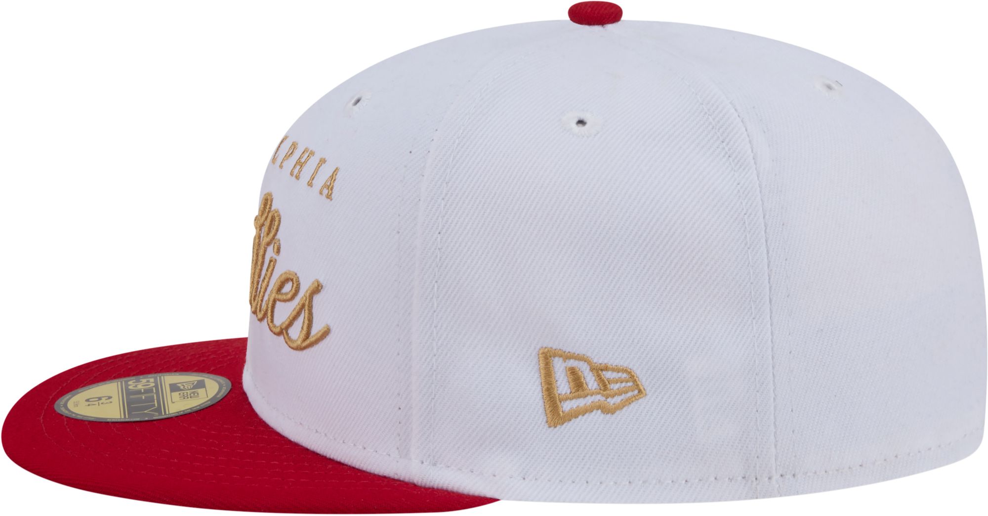 New Era Adult Philadelphia Phillies White 59Fifty Scripted Fitted Hat product image