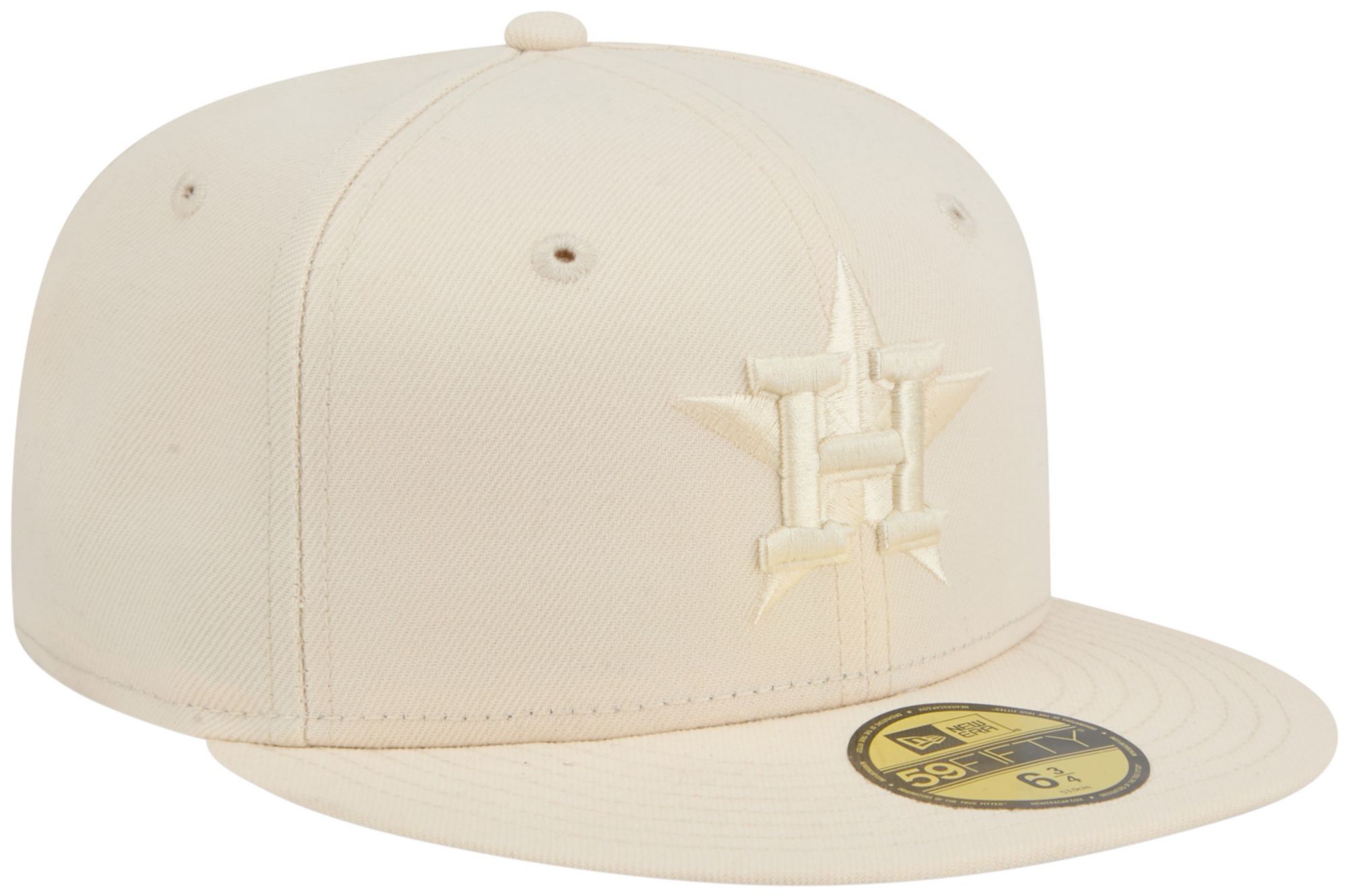 New Era Adult Houston Astros Cream Color Pack 59Fifty Fitted Hat product image