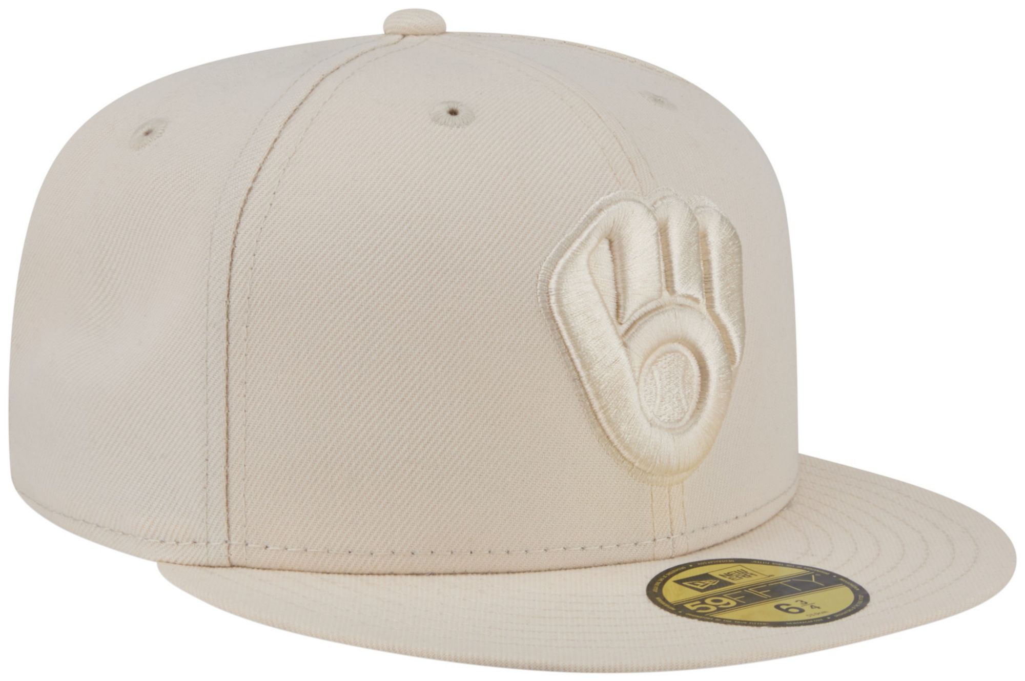 New Era Adult Milwaukee Brewers Cream Color Pack 59Fifty Fitted Hat product image