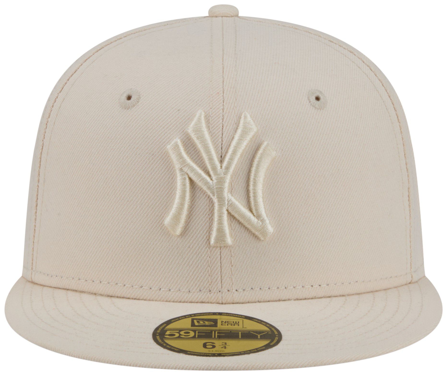 New Era Adult New York Yankees Cream Color Pack 59Fifty Fitted Hat product image