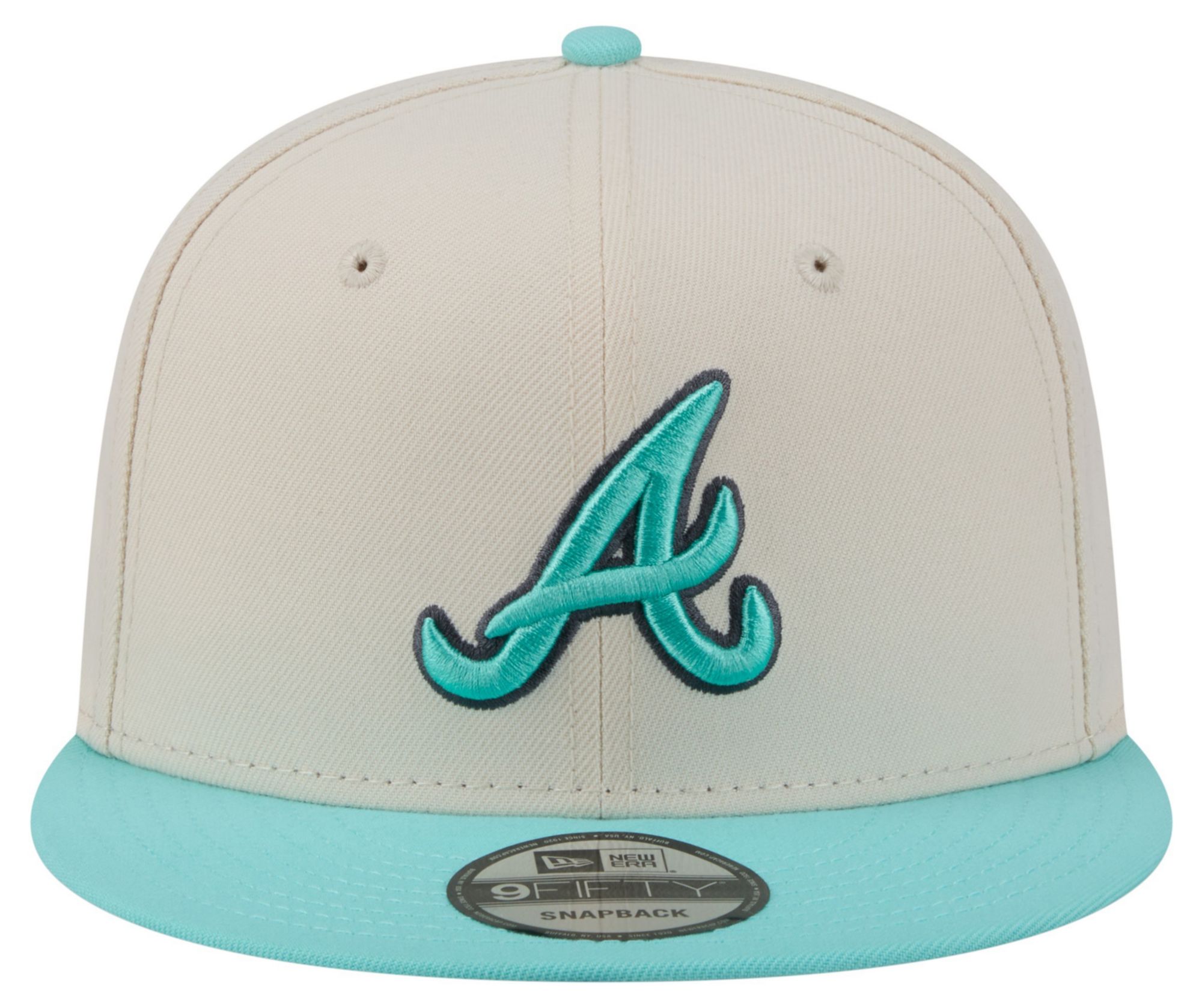New Era Adult Atlanta Braves Cream Two Tone Color Pack 9Fifty Adjustable Hat product image