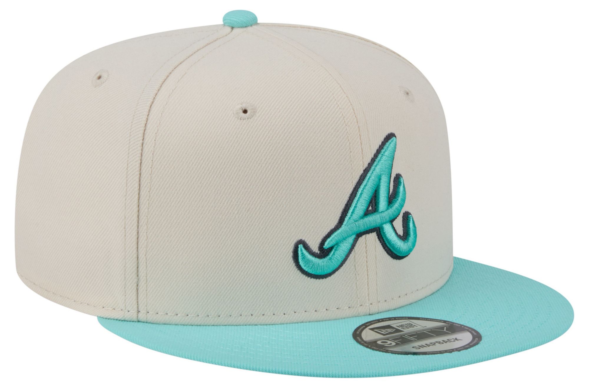 New Era Adult Atlanta Braves Cream Two Tone Color Pack 9Fifty Adjustable Hat product image