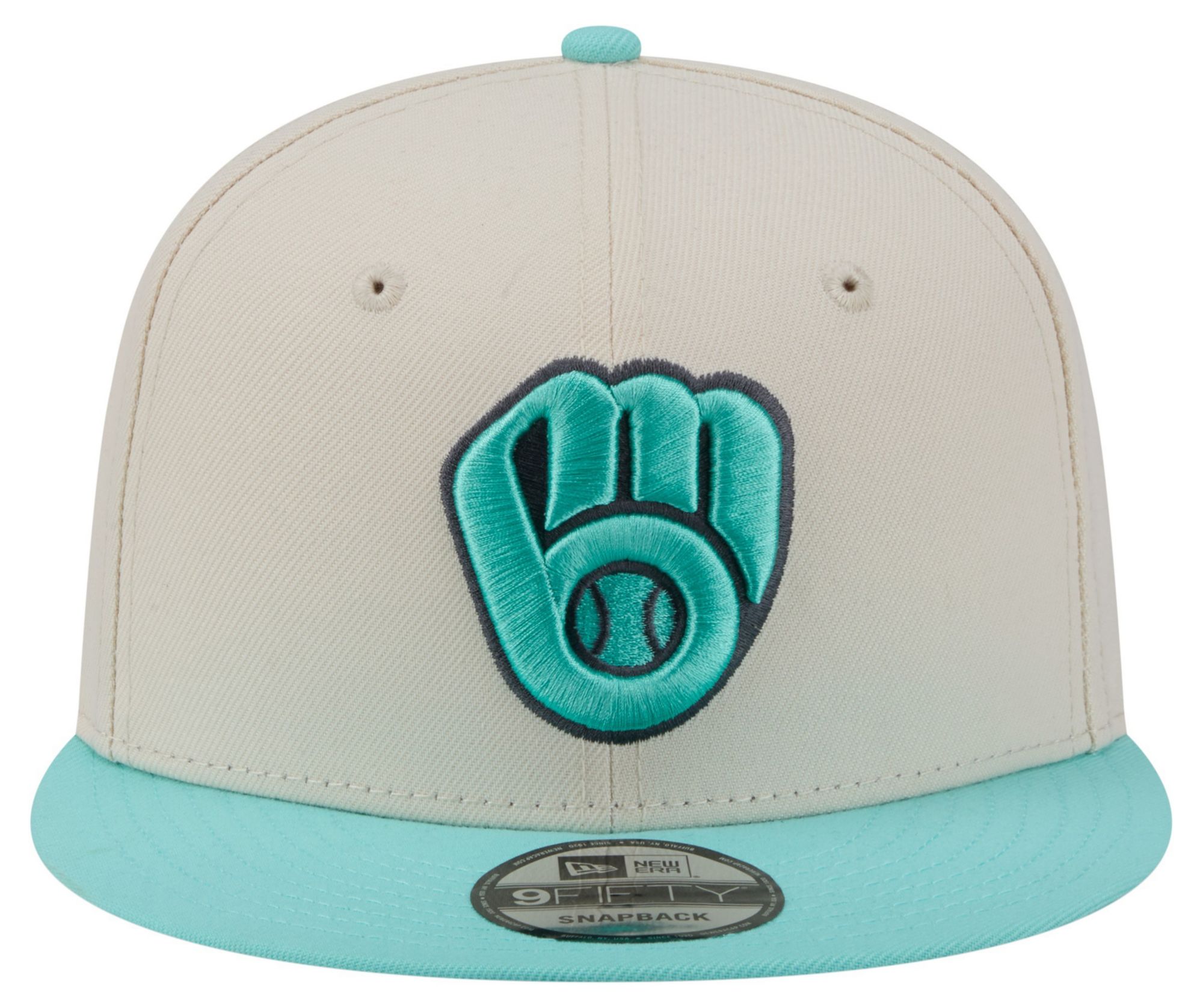 New Era Adult Milwaukee Brewers Cream Two Tone Color Pack 9Fifty Adjustable Hat product image
