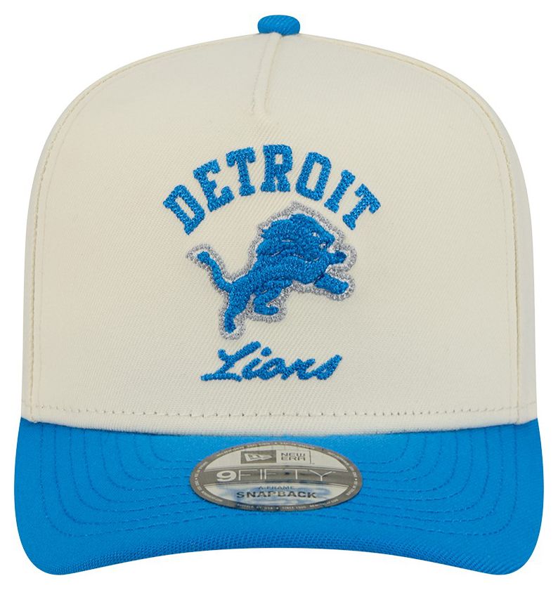 New Era Adult Detroit Lions White Arched 9Fifty Adjustable Hat product image