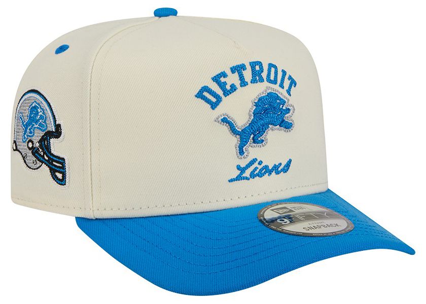 New Era Adult Detroit Lions White Arched 9Fifty Adjustable Hat product image