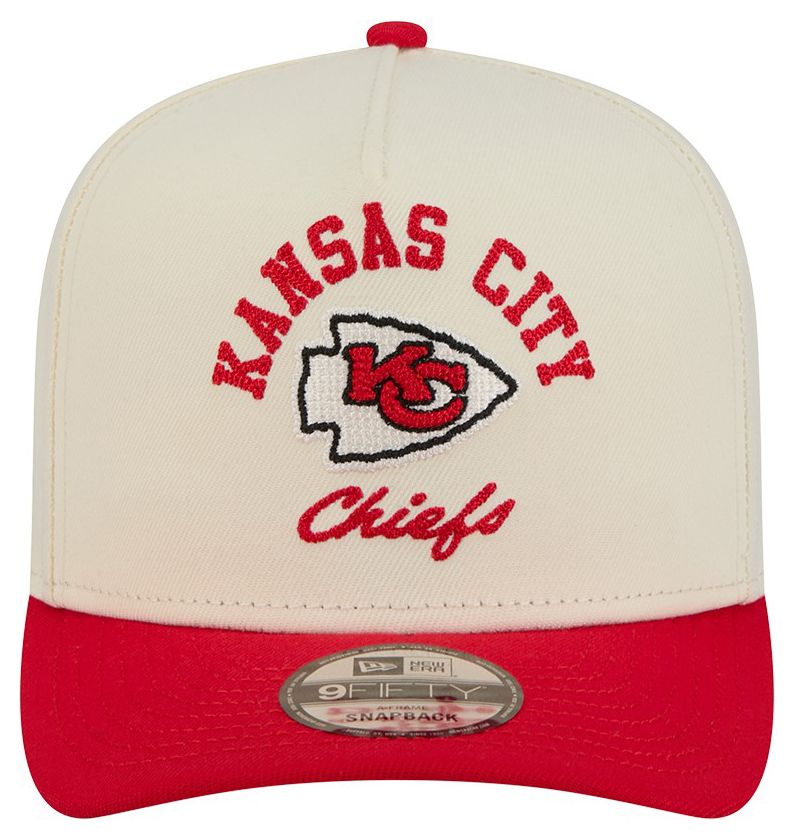 New Era Adult Kansas City Chiefs White Arched 9Fifty Adjustable Hat product image