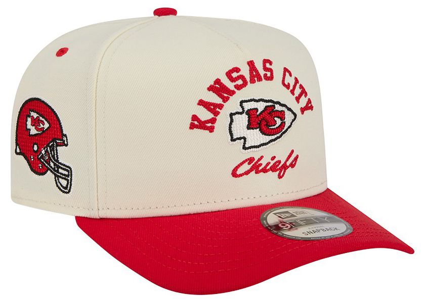 New Era Adult Kansas City Chiefs White Arched 9Fifty Adjustable Hat product image