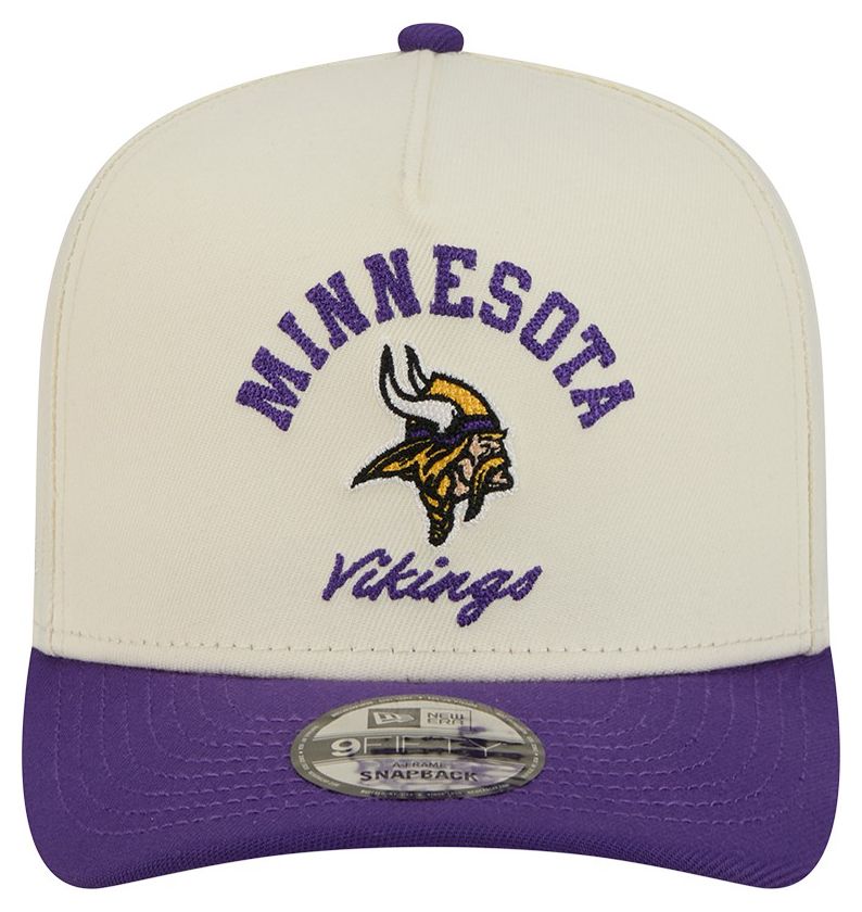 New Era Adult Minnesota Vikings White Arched 9Fifty Adjustable Hat product image