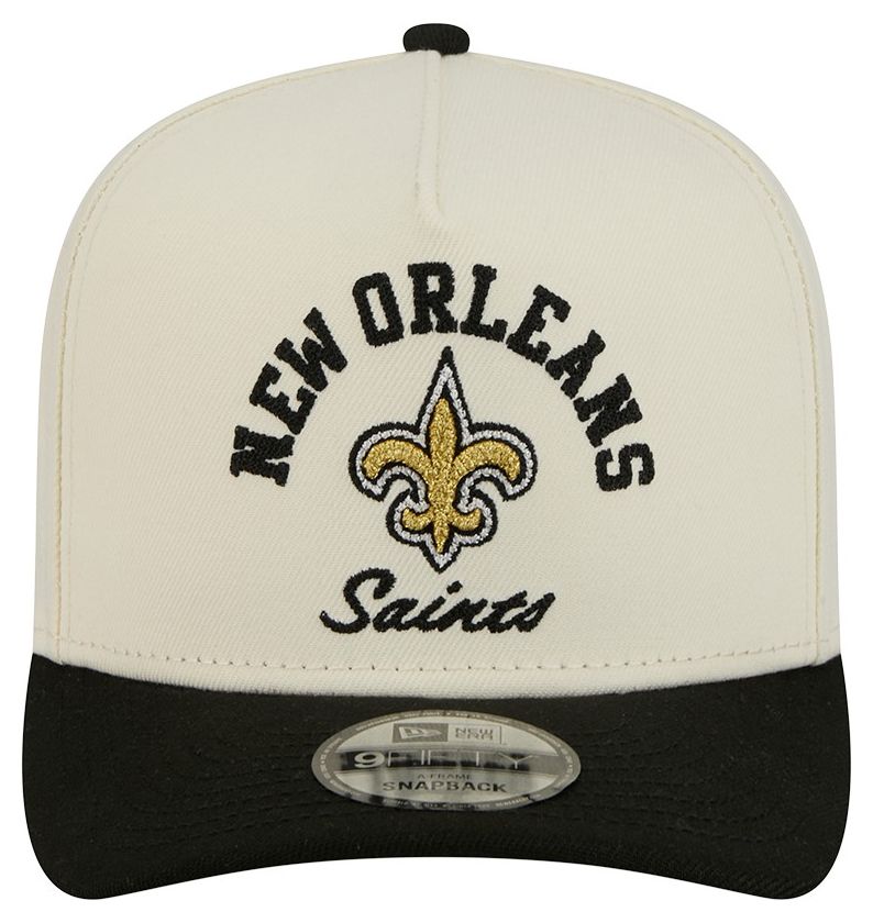 New Era Adult New Orleans Saints White Arched 9Fifty Adjustable Hat product image