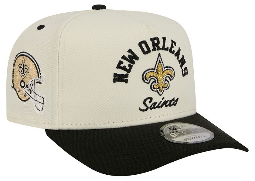 New Era Adult New Orleans Saints White Arched 9Fifty Adjustable Hat product image