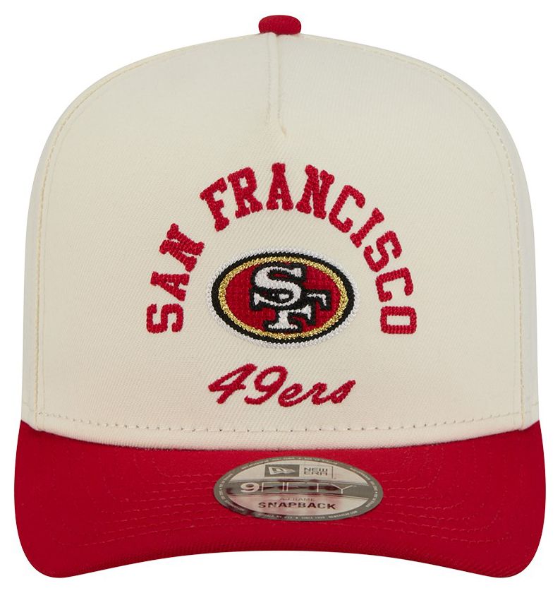 New Era Adult San Francisco 49ers White Arched 9Fifty Adjustable Hat product image
