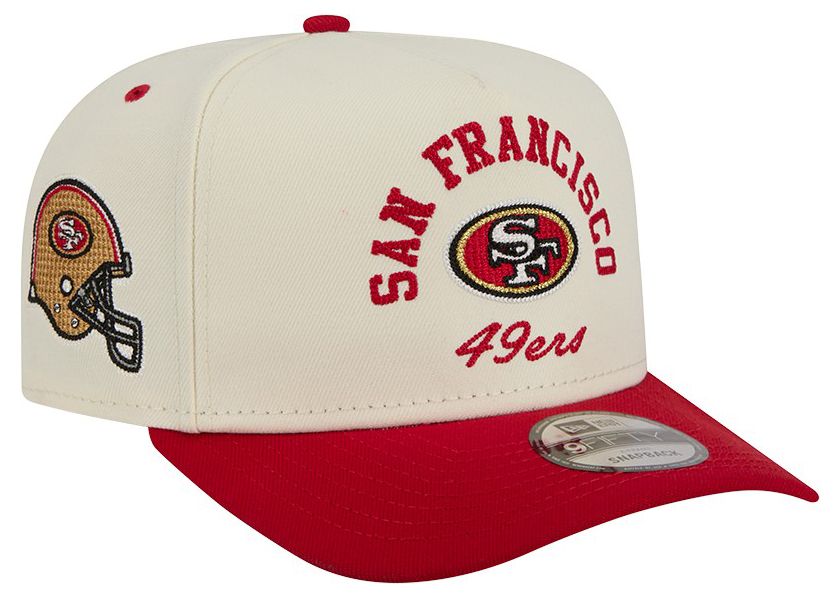 New Era Adult San Francisco 49ers White Arched 9Fifty Adjustable Hat product image