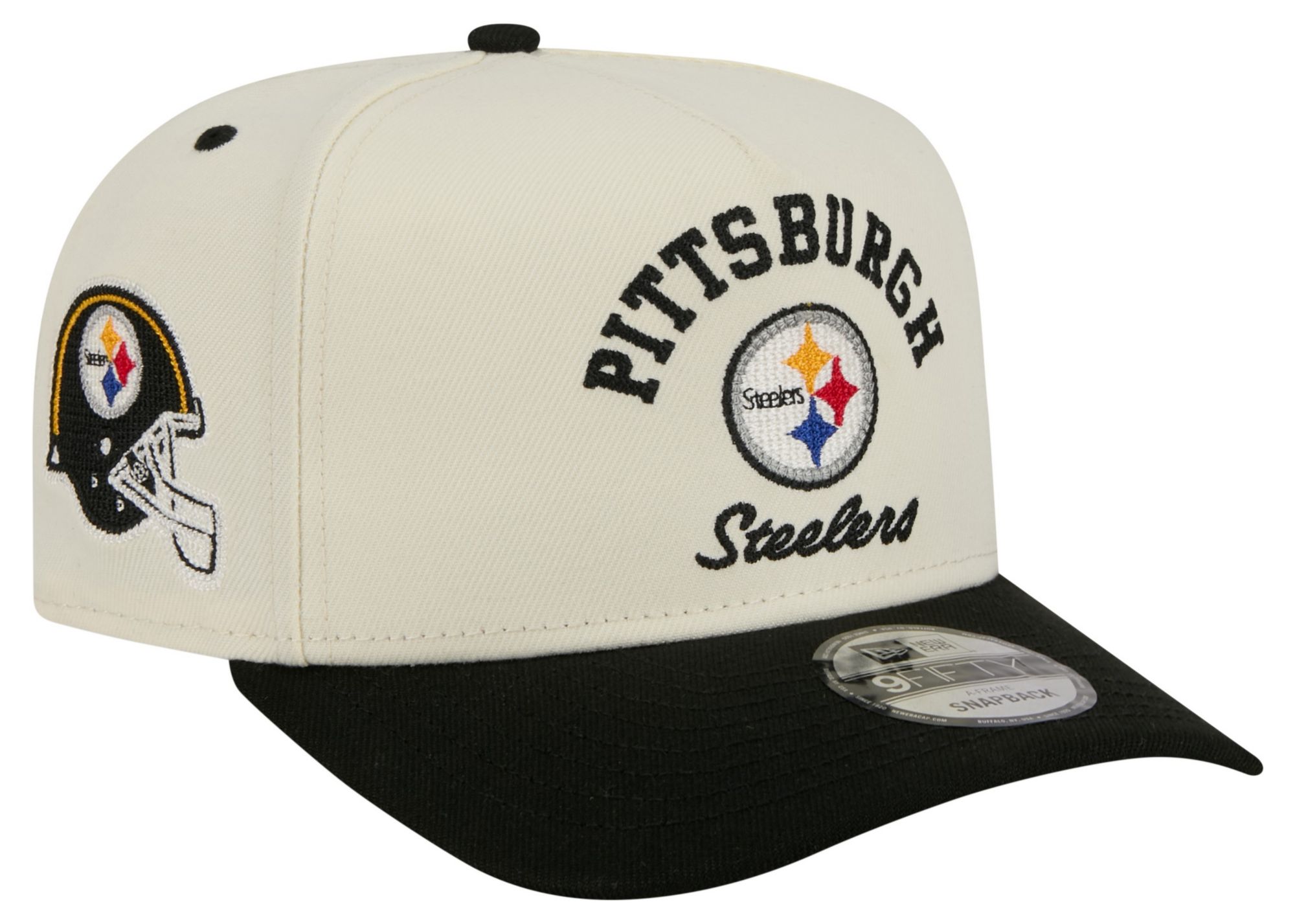 New Era Adult Pittsburgh Steelers White Arched 9Fifty Adjustable Hat product image