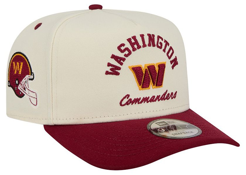 New Era Adult Washington Commanders White Arched 9Fifty Adjustable Hat product image
