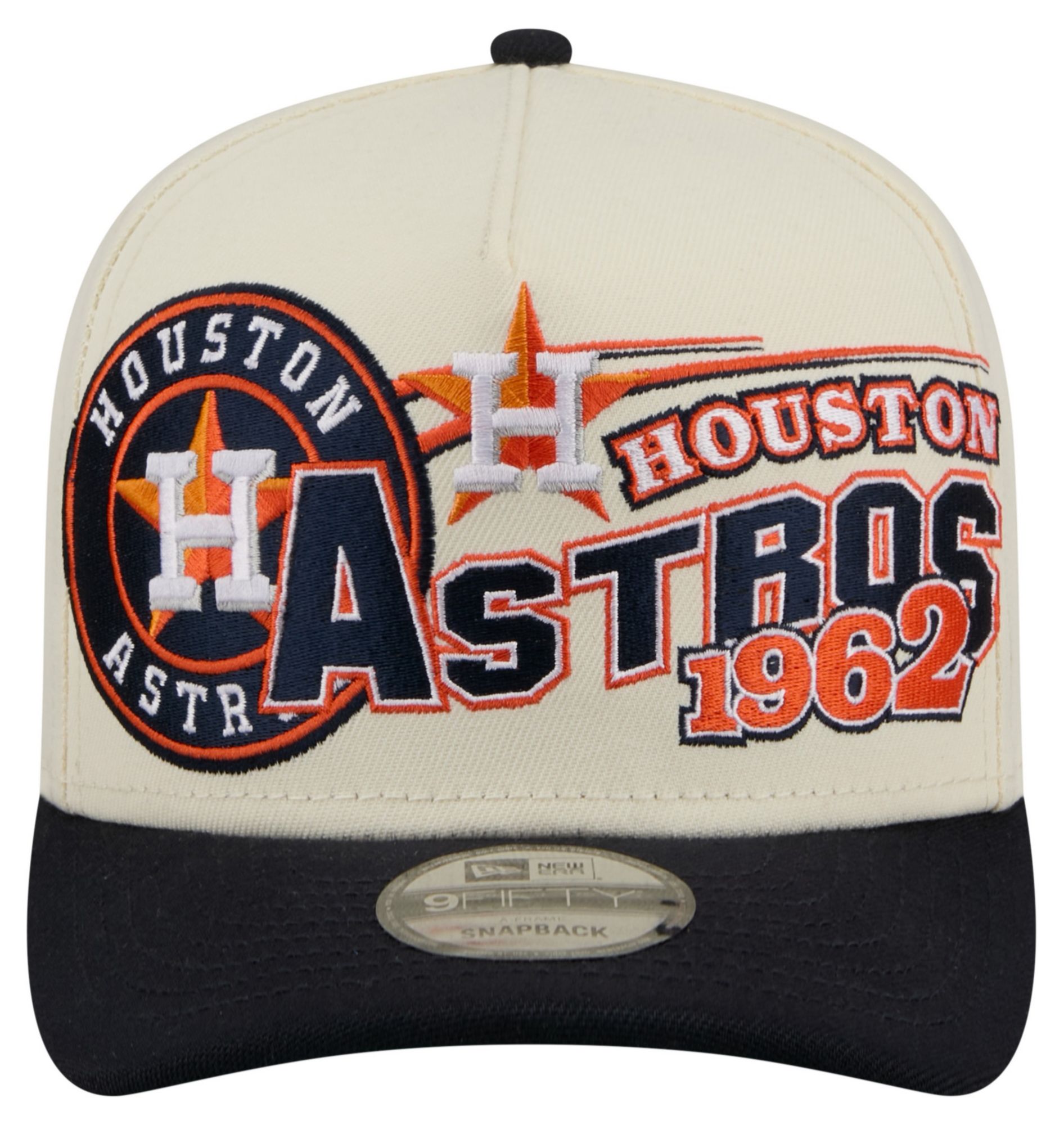 New Era Adult Houston Astros Cream Classic 9Fifty Adjustable Hat product image