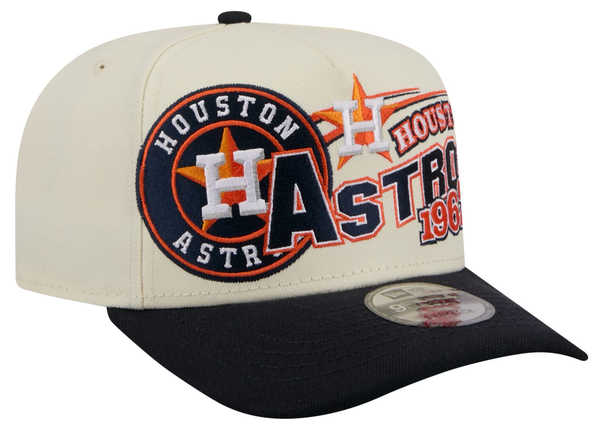 New Era Adult Houston Astros Cream Classic 9Fifty Adjustable Hat product image