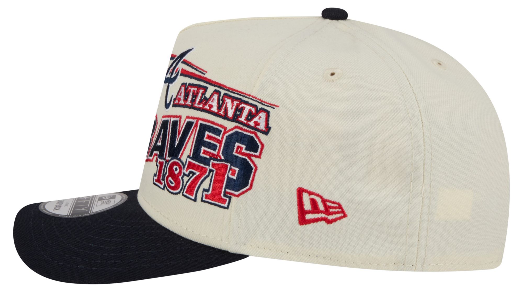 New Era Adult Atlanta Braves Cream Classic 9Fifty Adjustable Hat product image