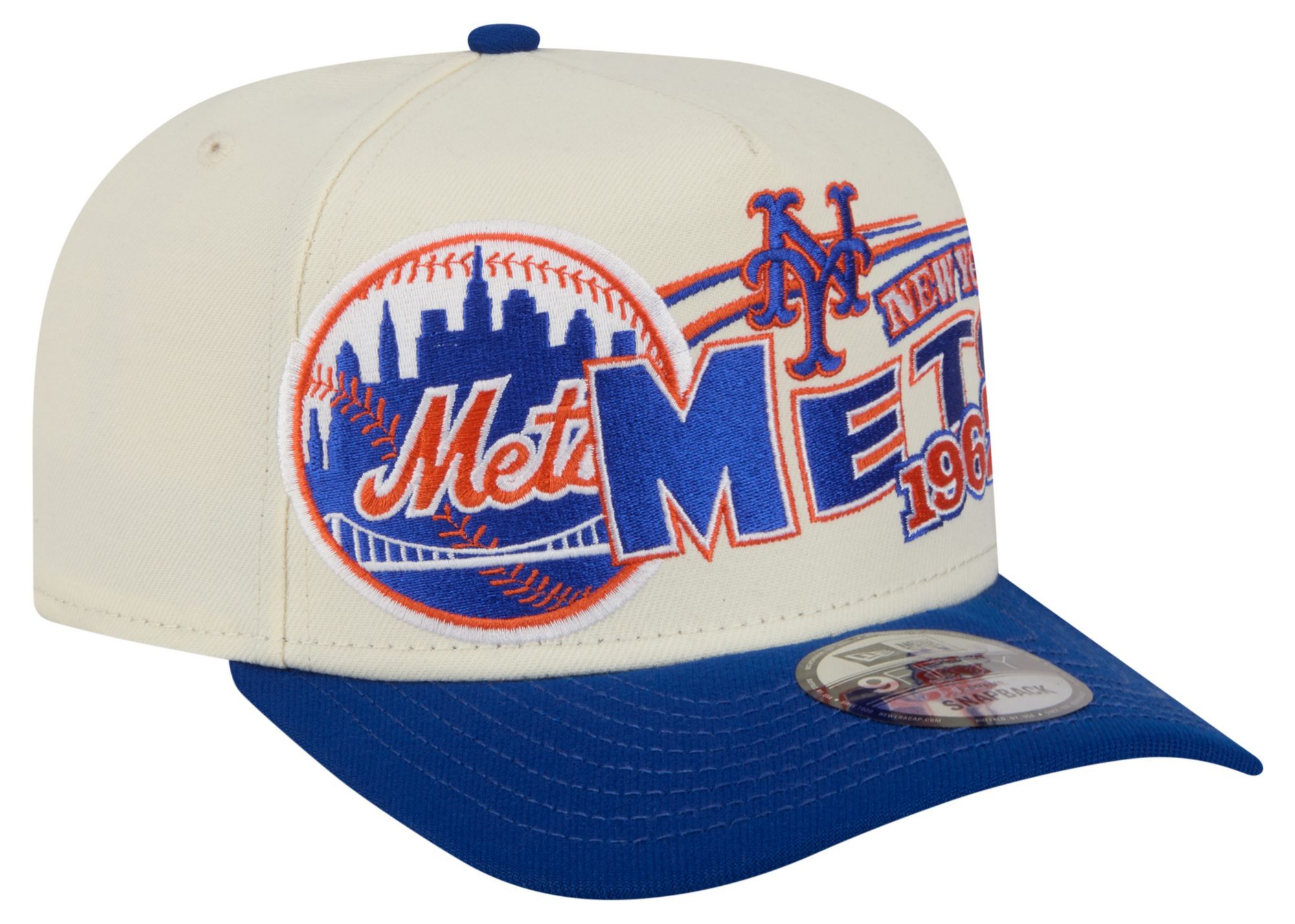 New Era Adult New York Mets Cream Classic 9Fifty Adjustable Hat product image