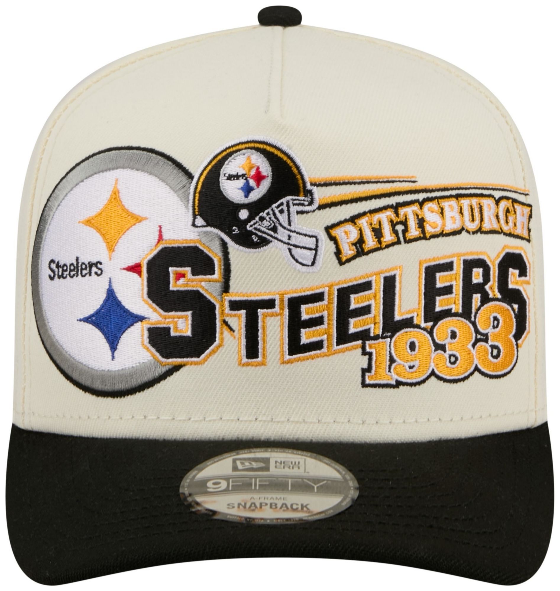 New Era Adult Pittsburgh Steelers Black Classic 9Fifty Adjustable Hat product image