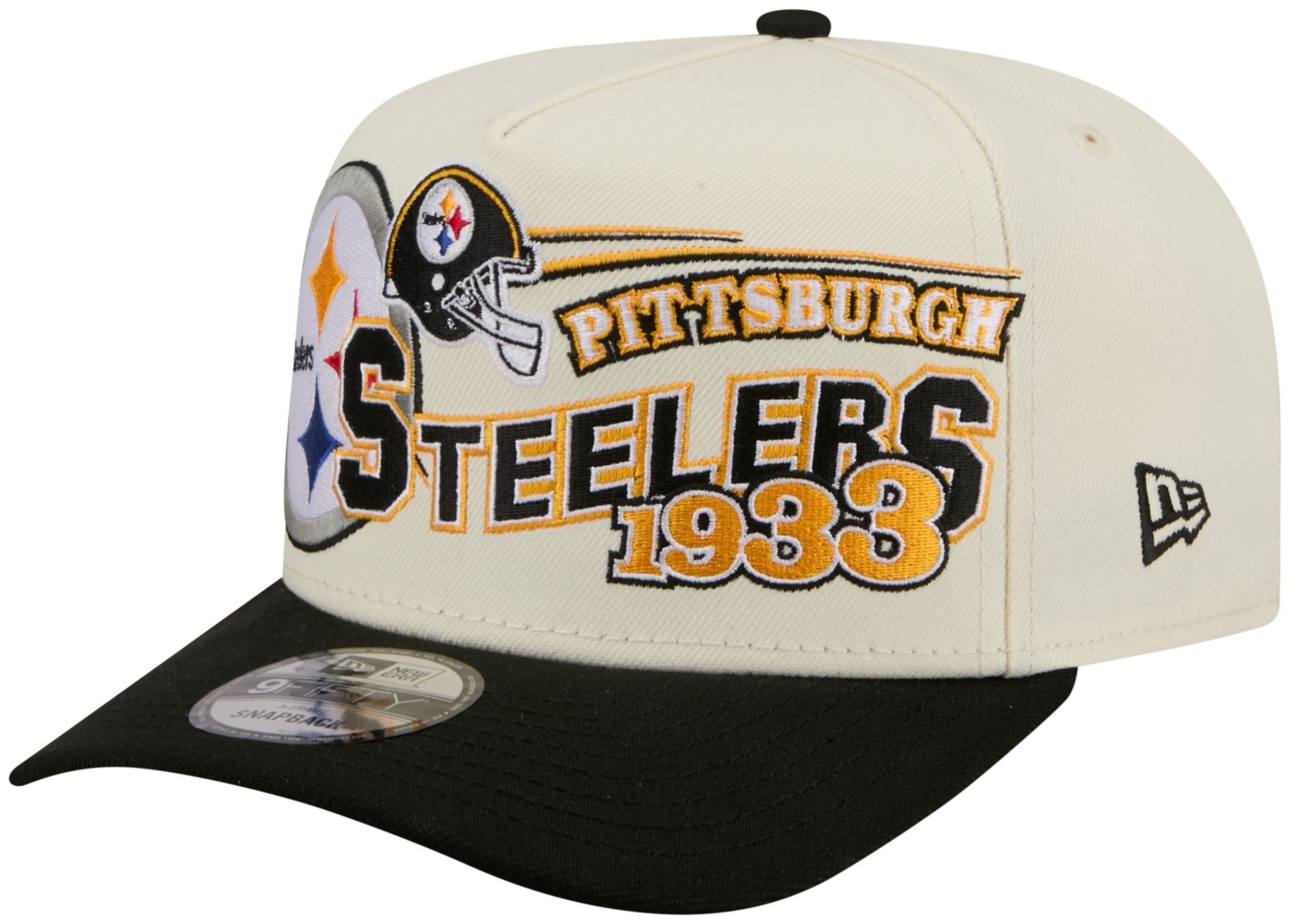 New Era Adult Pittsburgh Steelers Black Classic 9Fifty Adjustable Hat product image