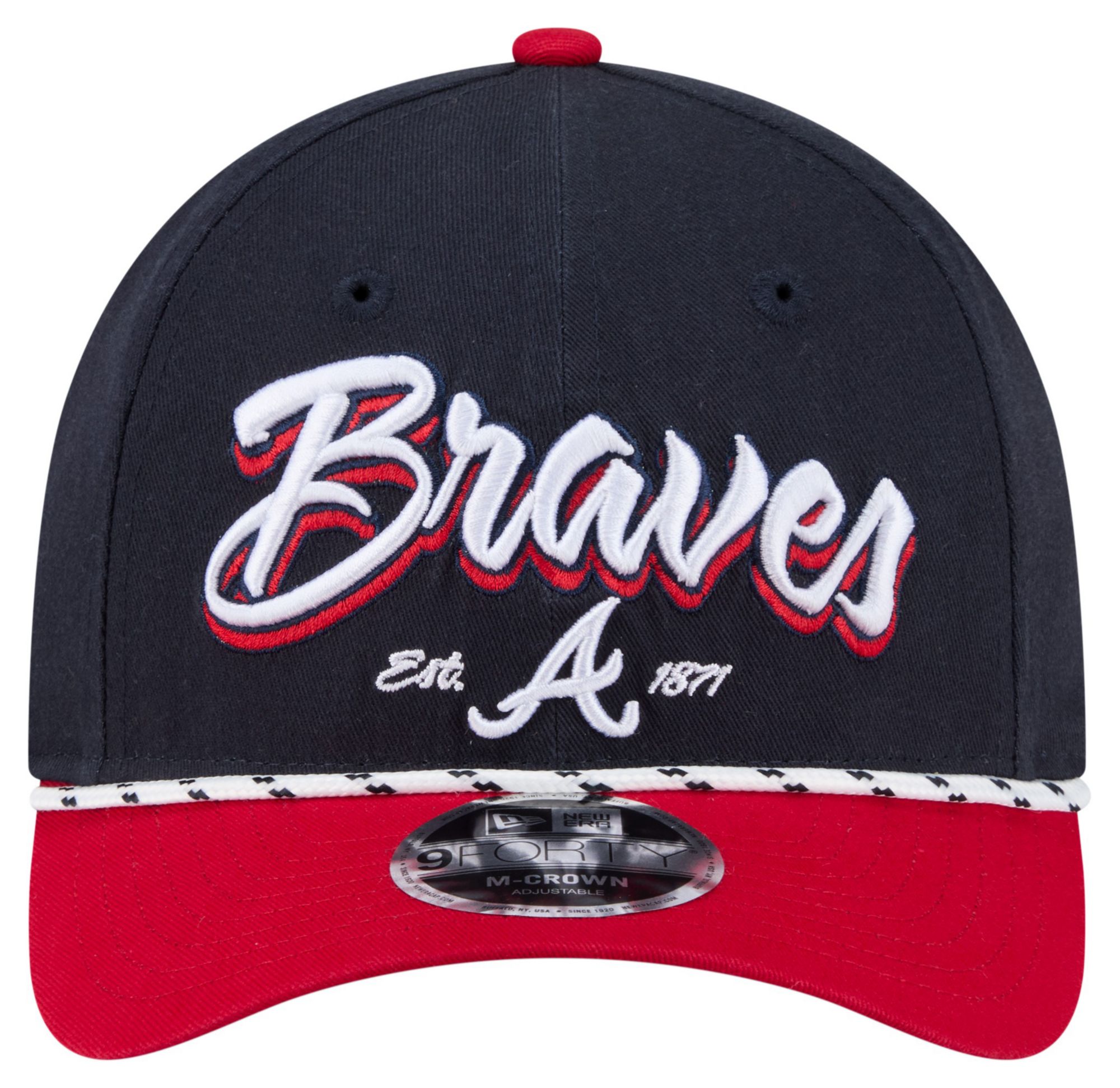 New Era Adult Atlanta Braves Navy Team Loyal 9Forty Adjustable Hat product image