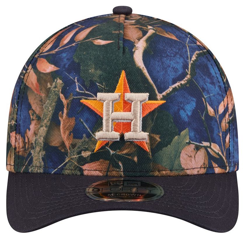 New Era Adult Houston Astros Navy Leaves 9Forty Adjustable Hat product image